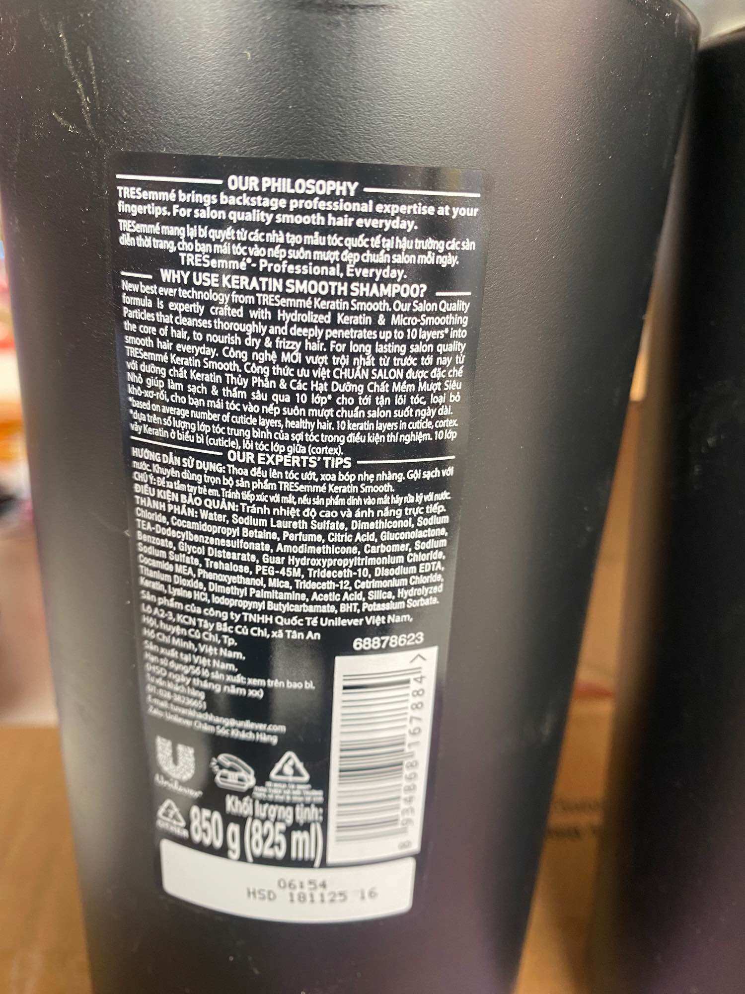 Dầu gội tresemme 850g