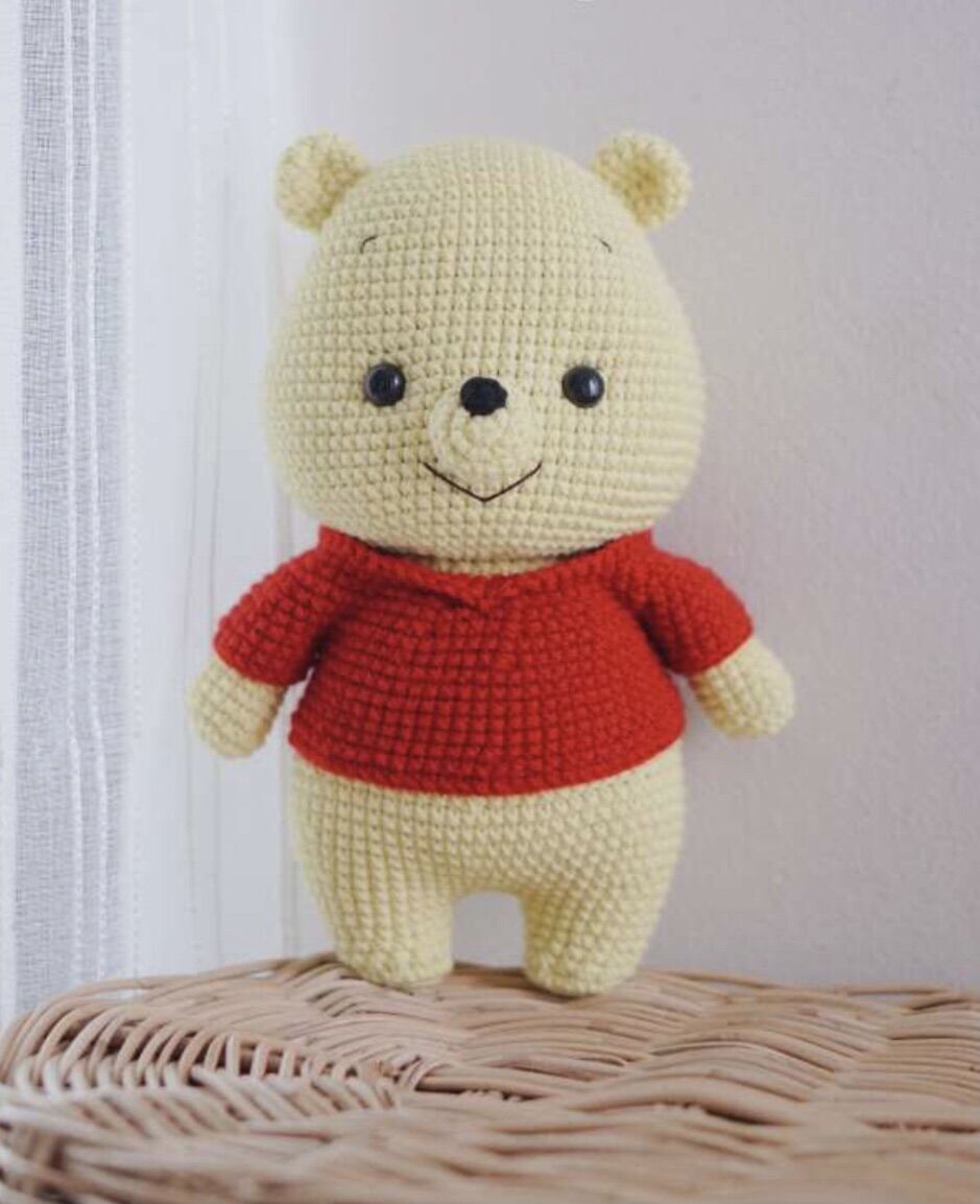 Thú len nhồi bông handmade - Gấu Pooh