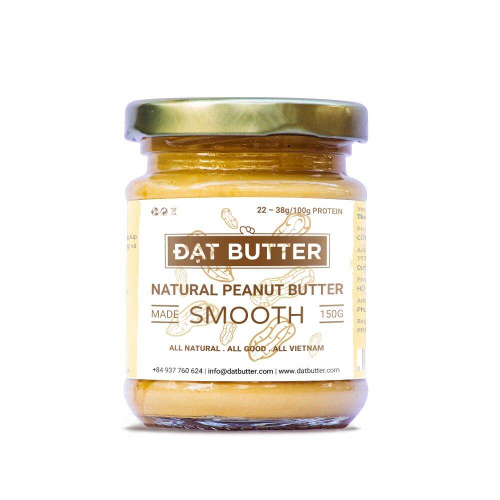 Bơ đậu phộng tự nhiên xay mịn Đạt Butter