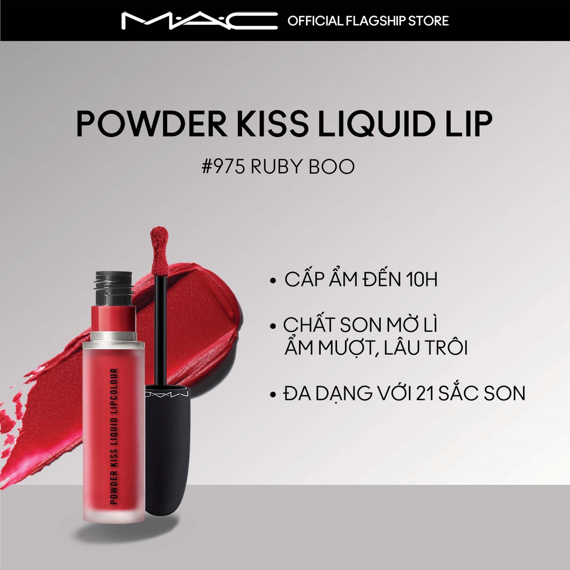 [ĐỘC QUYỀN 12-14.12] [VOUCHER ĐẾN 300K] MAC - Bộ 2 món: Son Kem MAC Powder Kiss Liquid Lipcolour, Son lì Powder Kiss Lipstick/son kem dưỡng ẩm với hiệu ứng lì mềm mại trên môi - Sản phẩm trang điểm bán chạy nhất