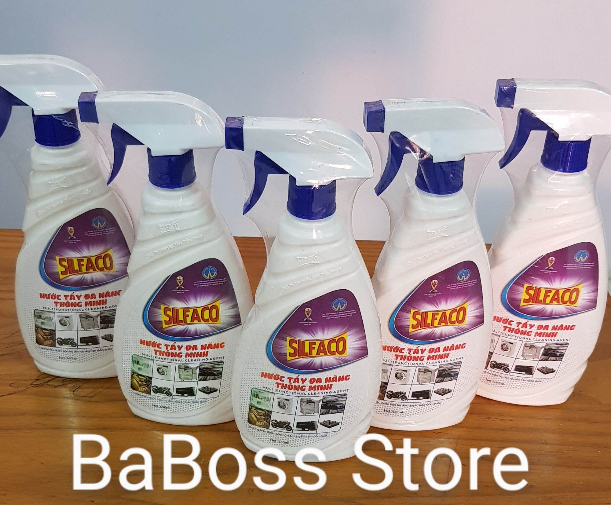 Combo 3 chai Nước Tẩy Đa Năng Thông Minh Silfaco (cam kết chính hãng)