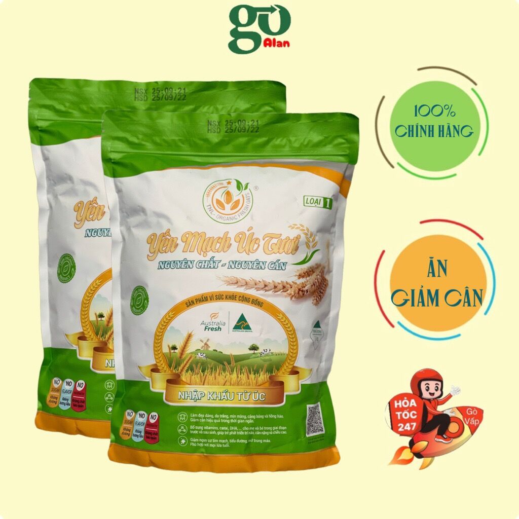 [HCM]Combo 2 GÓI YẾN MẠCH[HCM]Yến Mạch cán vỡ, yến mạch ăn liền, yến mạch giảm cân, nhập khẩu từ Úc, giá rẻ, tác dụng giảm cholesterol và giảm nguy cơ mắc bệnh tim, phù hợp người ăn chay, đái tháo đường