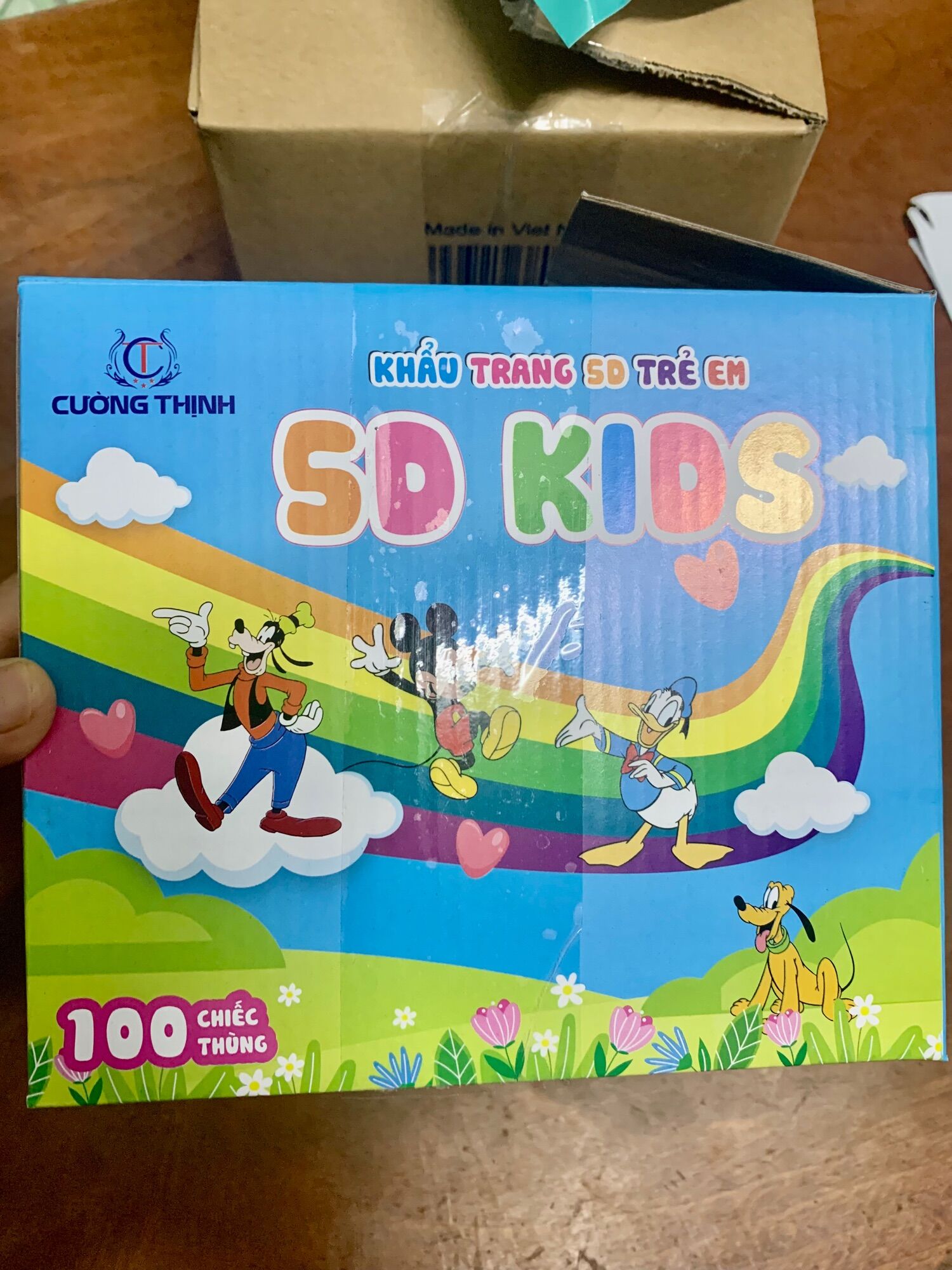 Combo 50cái Khẩu trang kháng khuẩn 5D trẻ em