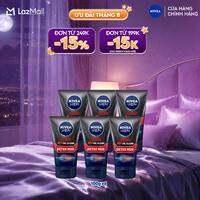 Bộ 6 Sữa Rửa Mặt Bùn Khoáng NIVEA MEN Kiểm Soát Nhờn & Ngừa Mụn (100g) - 83940
