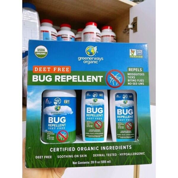 Dầu Xịt đuổi muỗi và côn trùng Greenerways Organic Bug Repellent