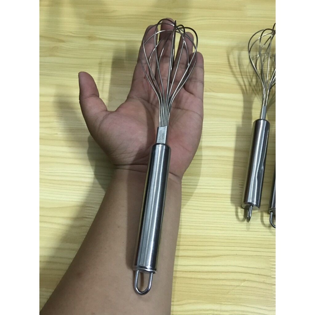 cây đánh trứng thép 25cm loại lớn M2T