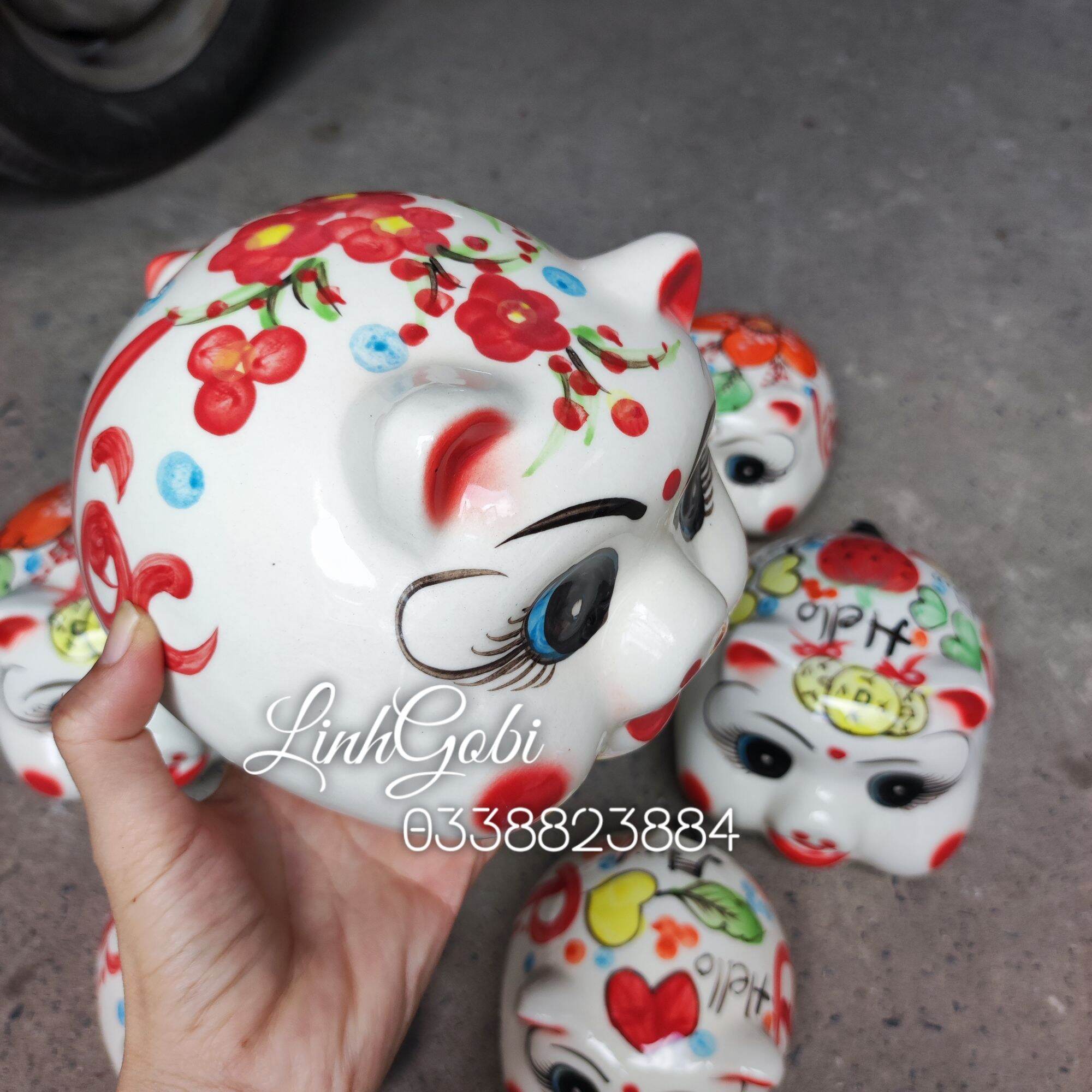 Heo sứ tiết kiệm , lợn sứ Bát tràng