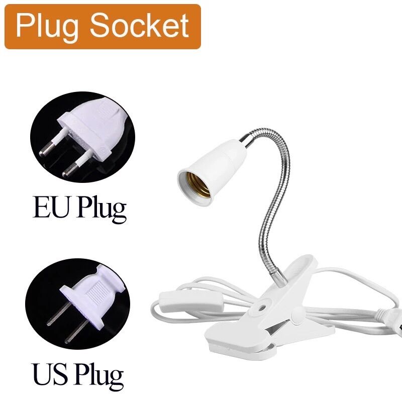 Bộ đèn bàn kẹp + bóng led 9w 3 màu | chuyển đổi ánh sáng 6500k~3000k~4000k công tắc on/off.