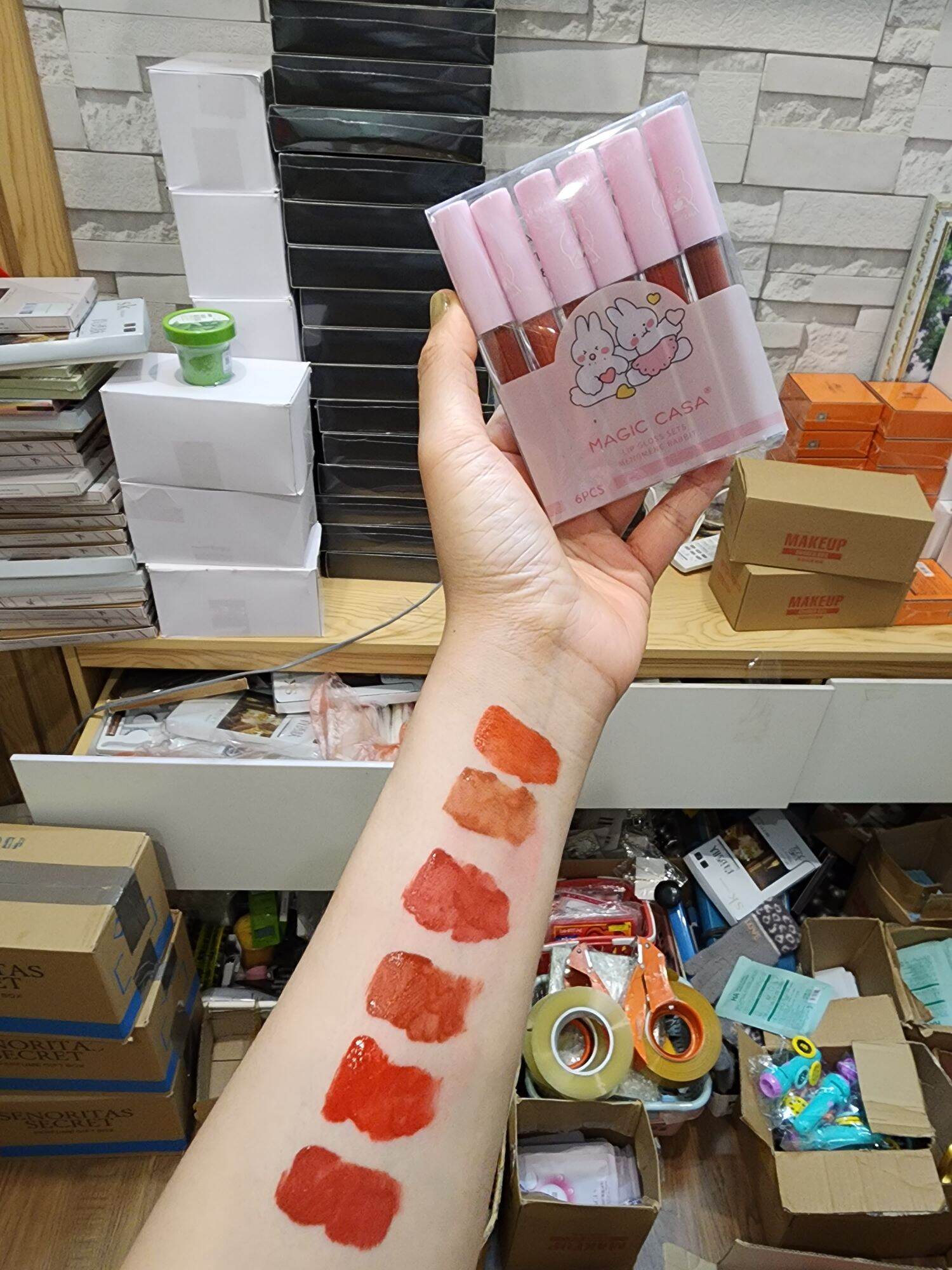 Set 6 cây Magic casa Thỏ Son Mùi Kẹo Socola rất thơm