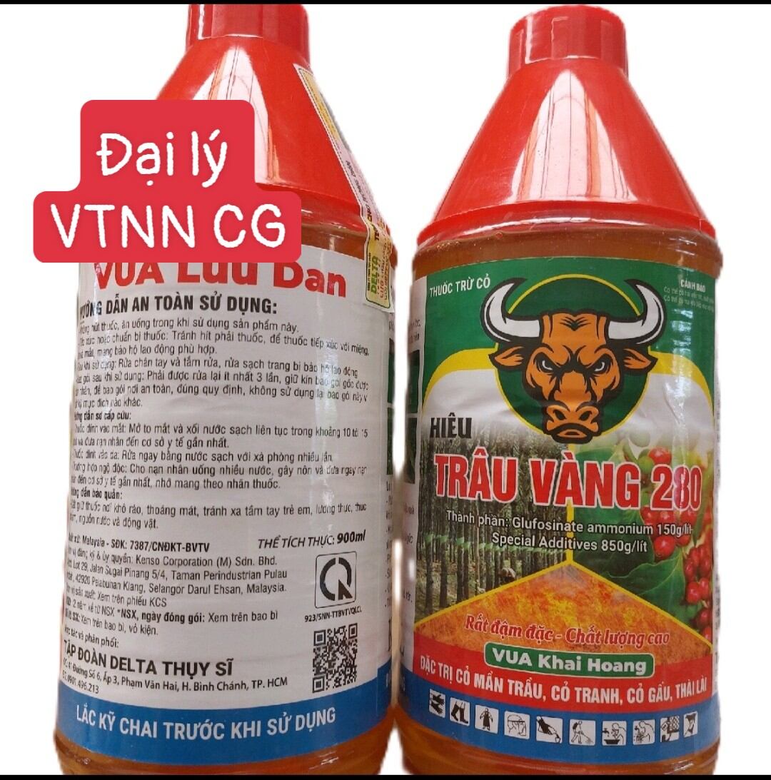 Thuốc trừ cỏ TRÂU VÀNG COMBO 5 chai 900ml