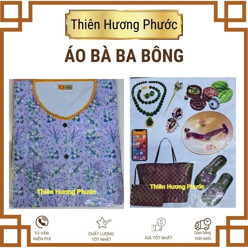 Quần áo bà ba bông cao cấp vàng mã