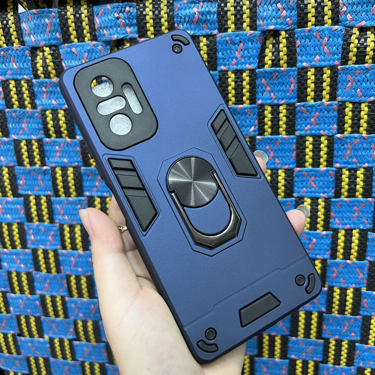 Ốp lưng Xiaomi redmi Note 10 / Note 10S / Note 10 Pro viền dẻo chống sốc có móc iring