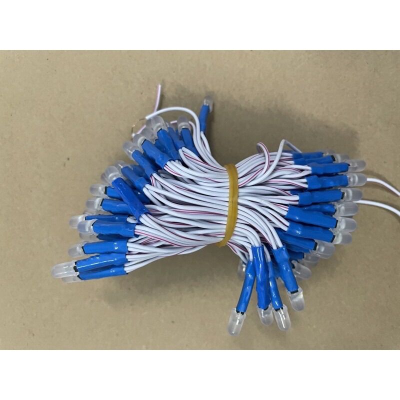Led Ruồi Liền Dây 5MM Điện 12V - Dây 100 Con