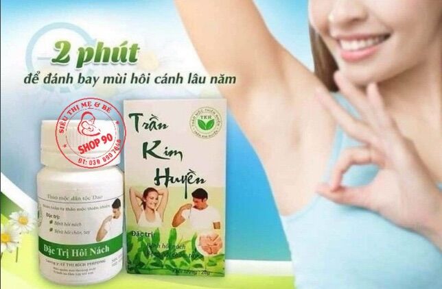 Phấn Khử mùi Hôi nách, Mồ hôi Chân Tay Trần Kim Huyền