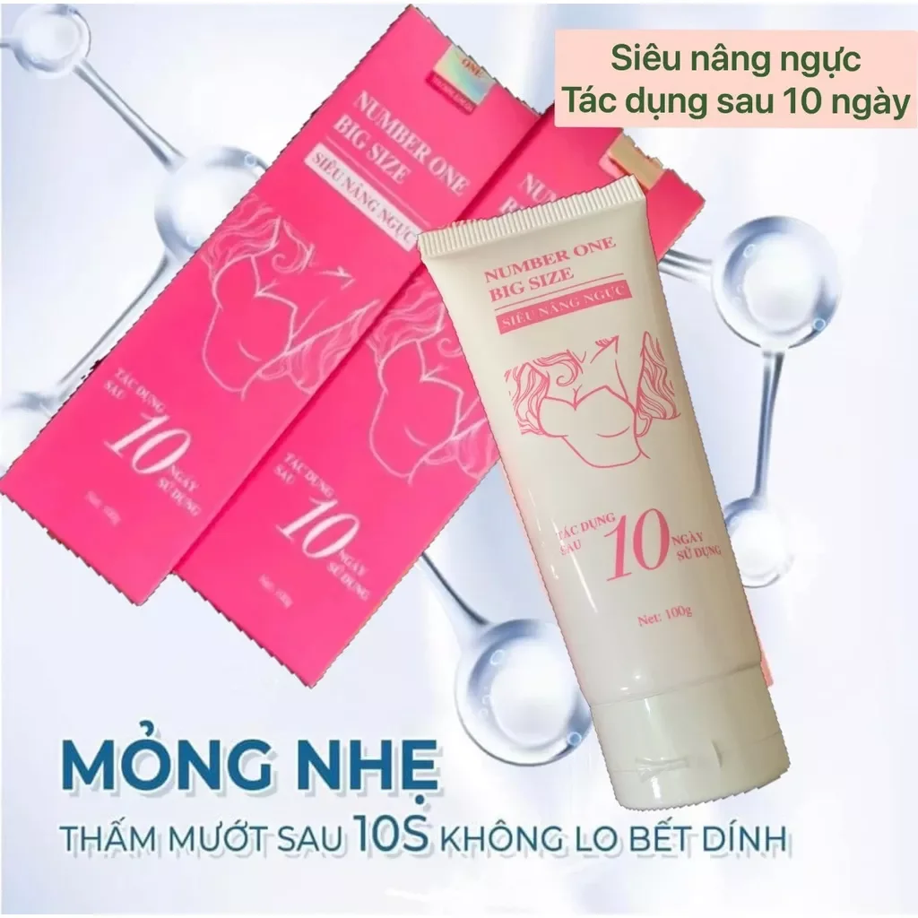 Combo 2 kem ủ  nở ngực ,kem massa nở ngực