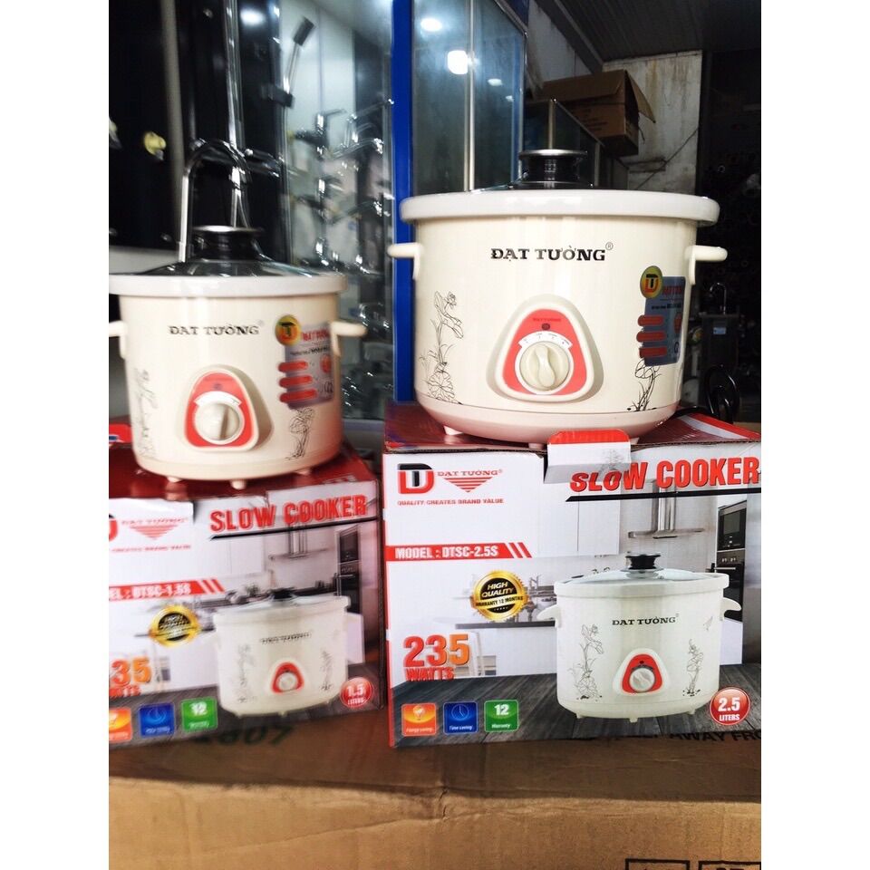 Nồi Kho Cá- Nấu Cháo Chậm Đa Năng Đạt Tường 2,5l