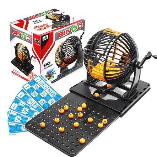 Bộ đồ chơi bingo lotto 90 số lồng sắt
