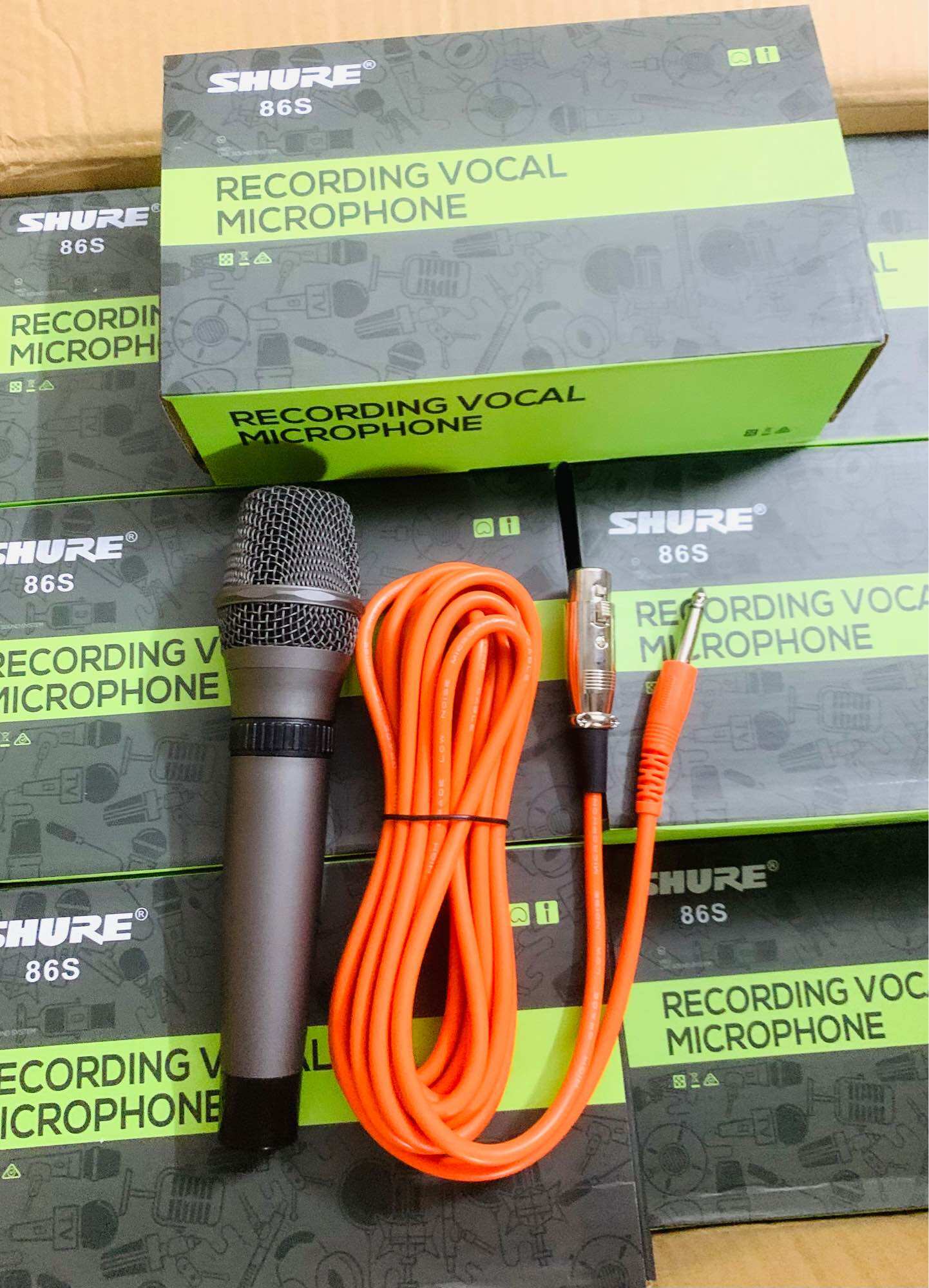 Mic shure 86 s mic cao cấp chống hú, hát nhẹ