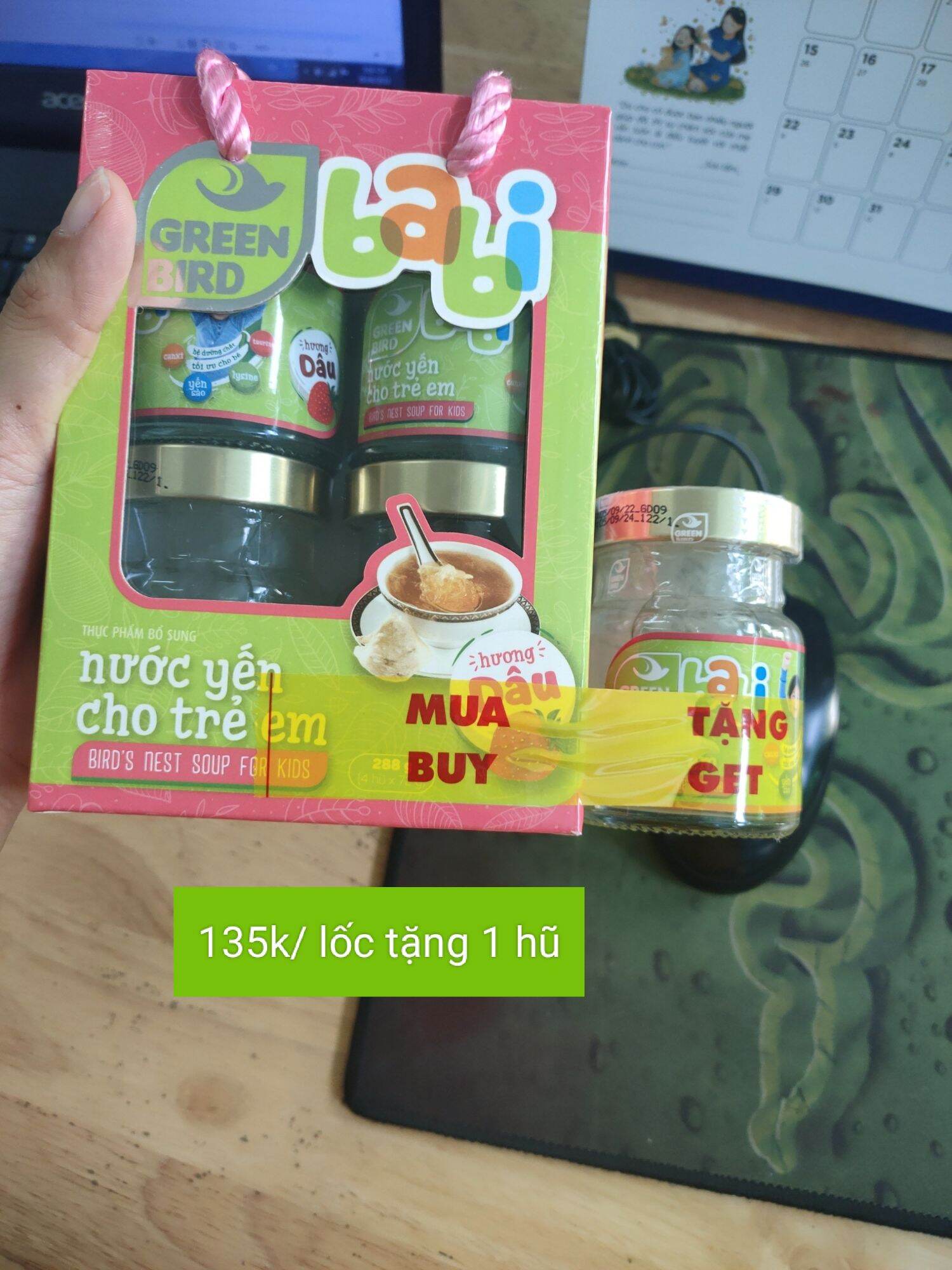 💥💥sale yến green bird vị dâu