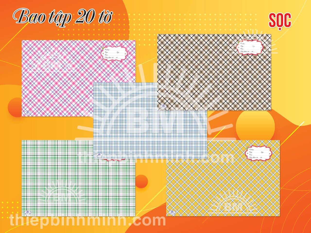 Bao tập lụa 20 tờ Bm - giấy đẹp dầy , đúng khổ