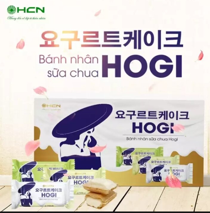Bánh nhân sữa chua Hogi 0.5kg, mix 3 vị: Vị sữa chua/ Vị Phomai/ Vị dưa lưới