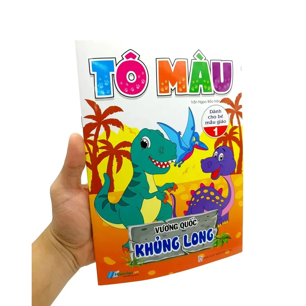 Sách Tô Màu Khủng Long Cho Bé - Tâp1