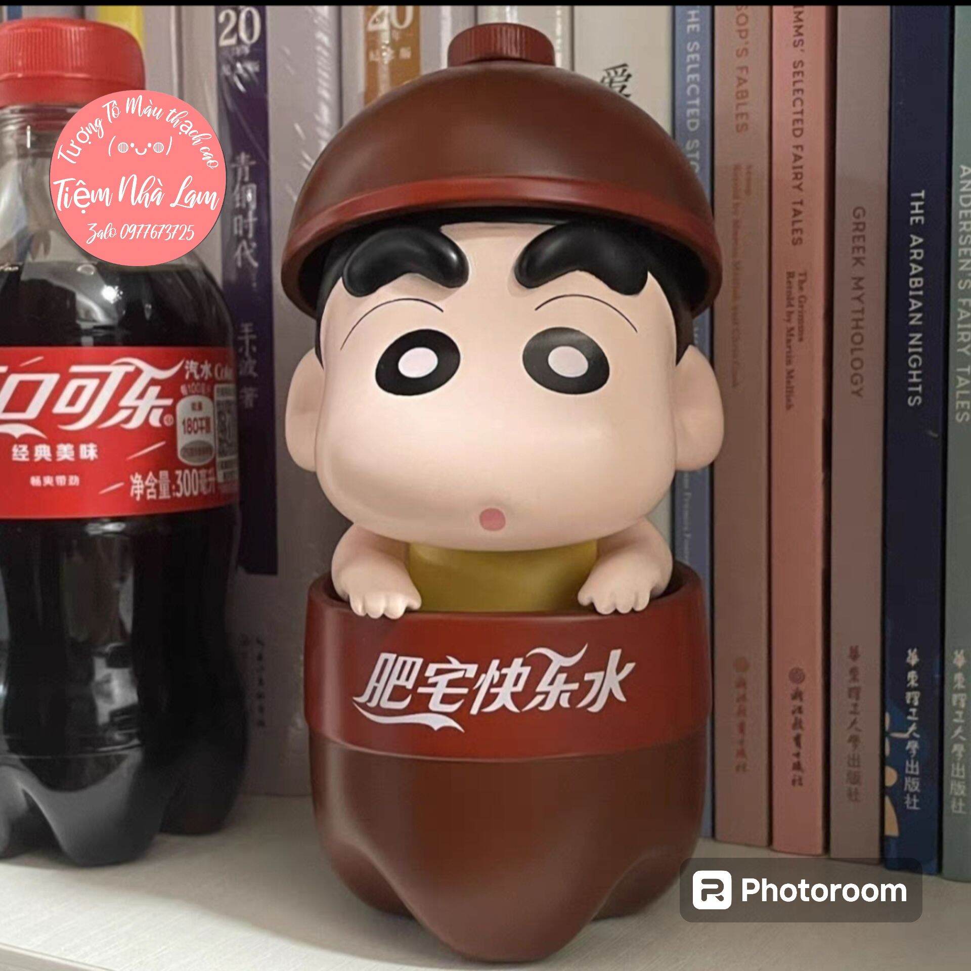 Tượng thạch cao tô màu shin chai nước ( tượng chưa kèm màu). 