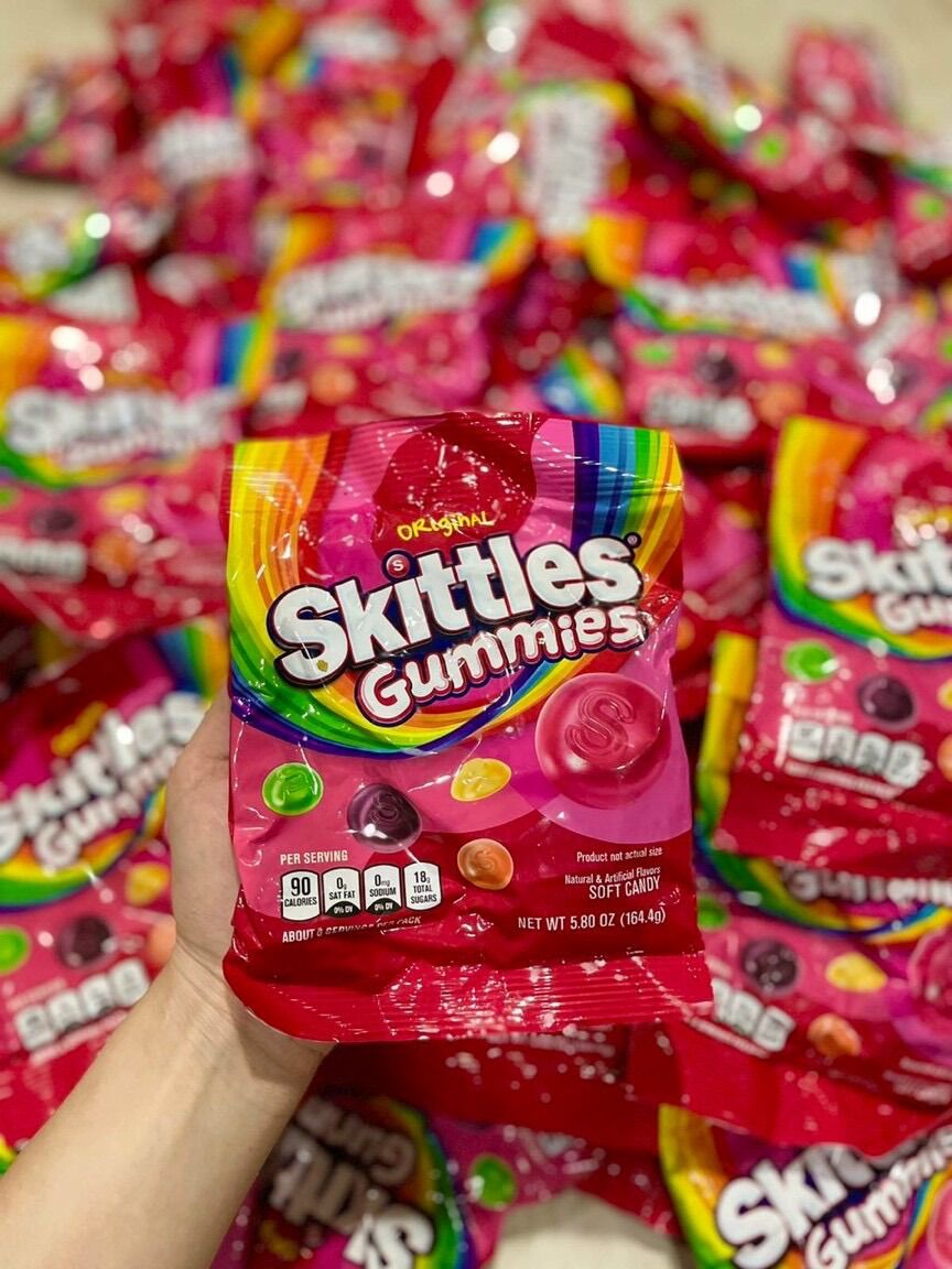 Kẹo Skittles Gummies Mỹ vị trái cây dẻo ngon cho bé 164g