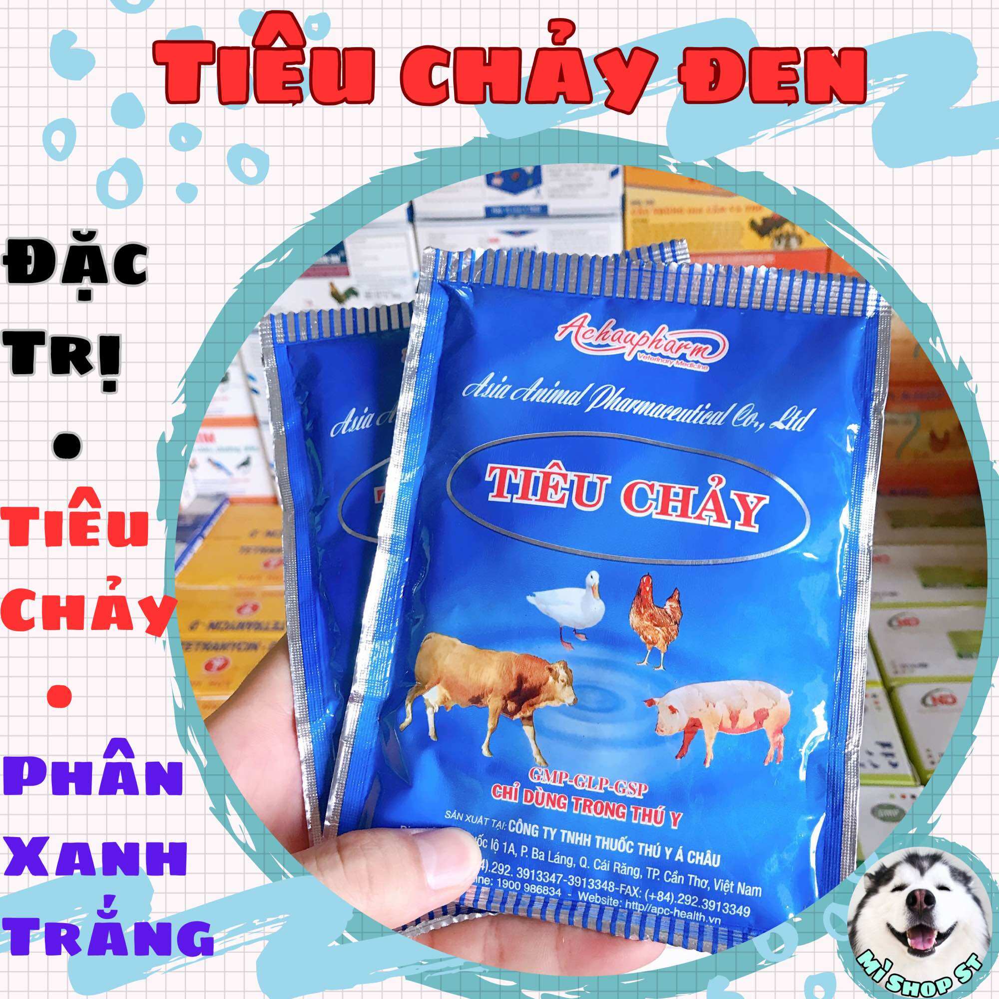 Tiêu chảy phòng trị tiêu chảy heo, trâu, bò