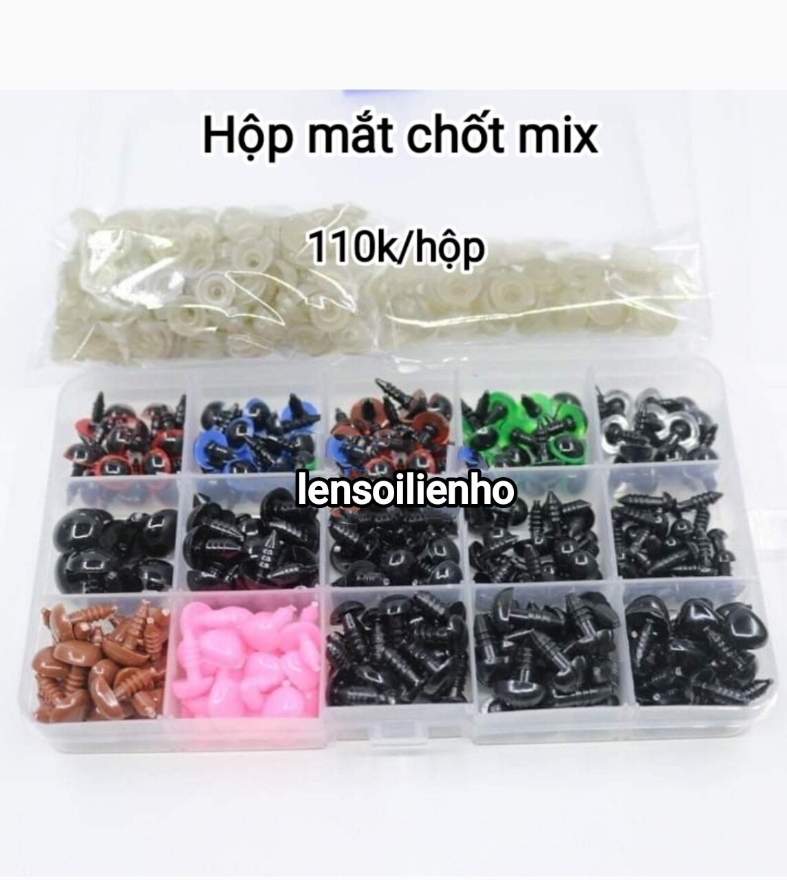 HỘP MẮT TRÒN MÀU THÚ BÔNG