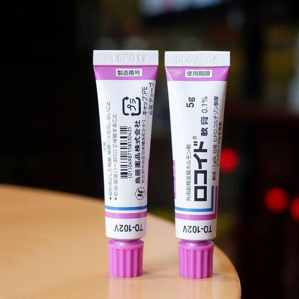 Kem bôi vết đốt côn trùng, muỗi đốt Rokoito Locoid Ointment 5g