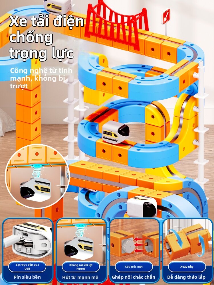 YIXIN | Đồ Chơi Xe Tàu Điện Thông Minh Giáo Dục