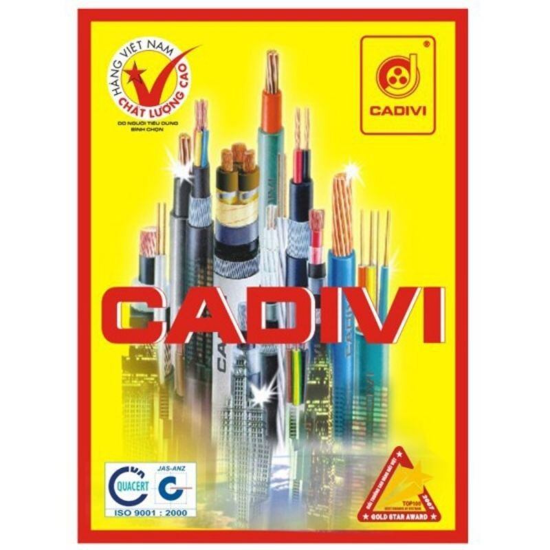 [ cuộn 100m] Dây điện đơn 4.0 Cadivi