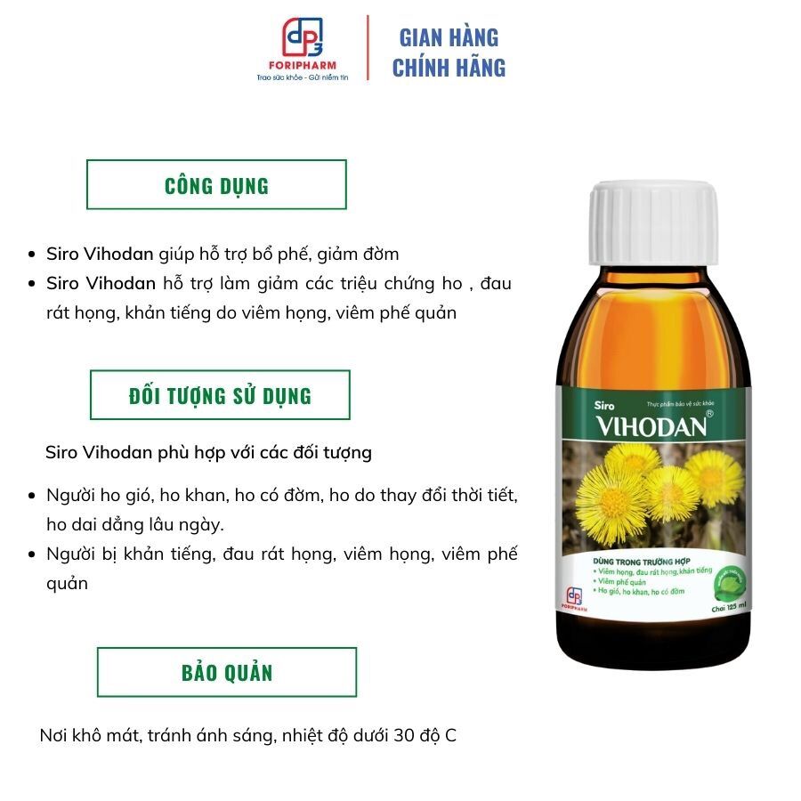 Siro ho Vihodan 125ml