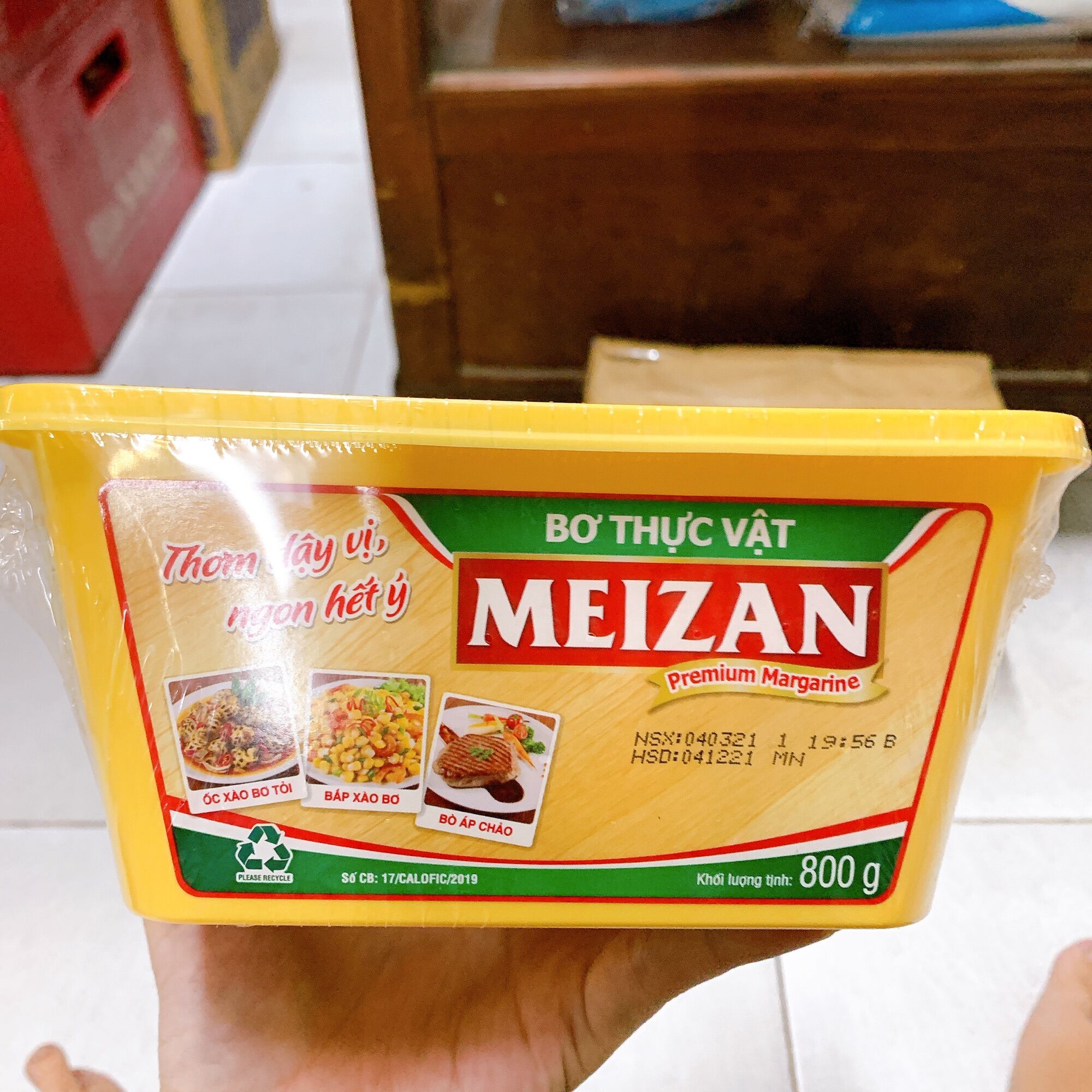 Bơ thực vật Meizan 800g