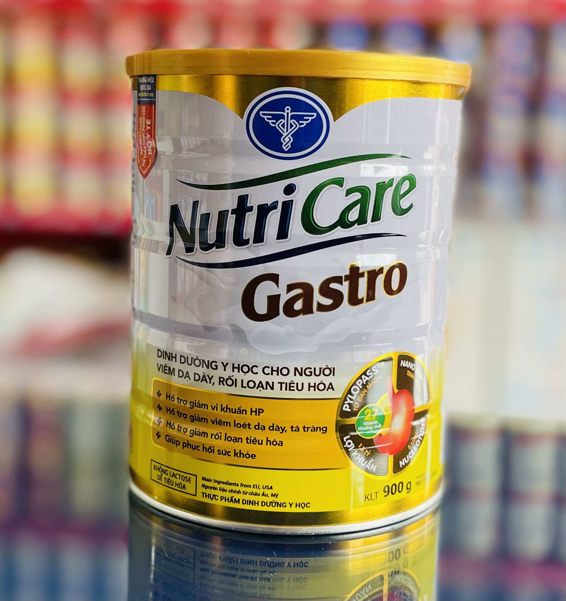{COMBO 2 LON} Sữa bột Nutricare Gastro Hỗ trợ Dạ dày (900g)