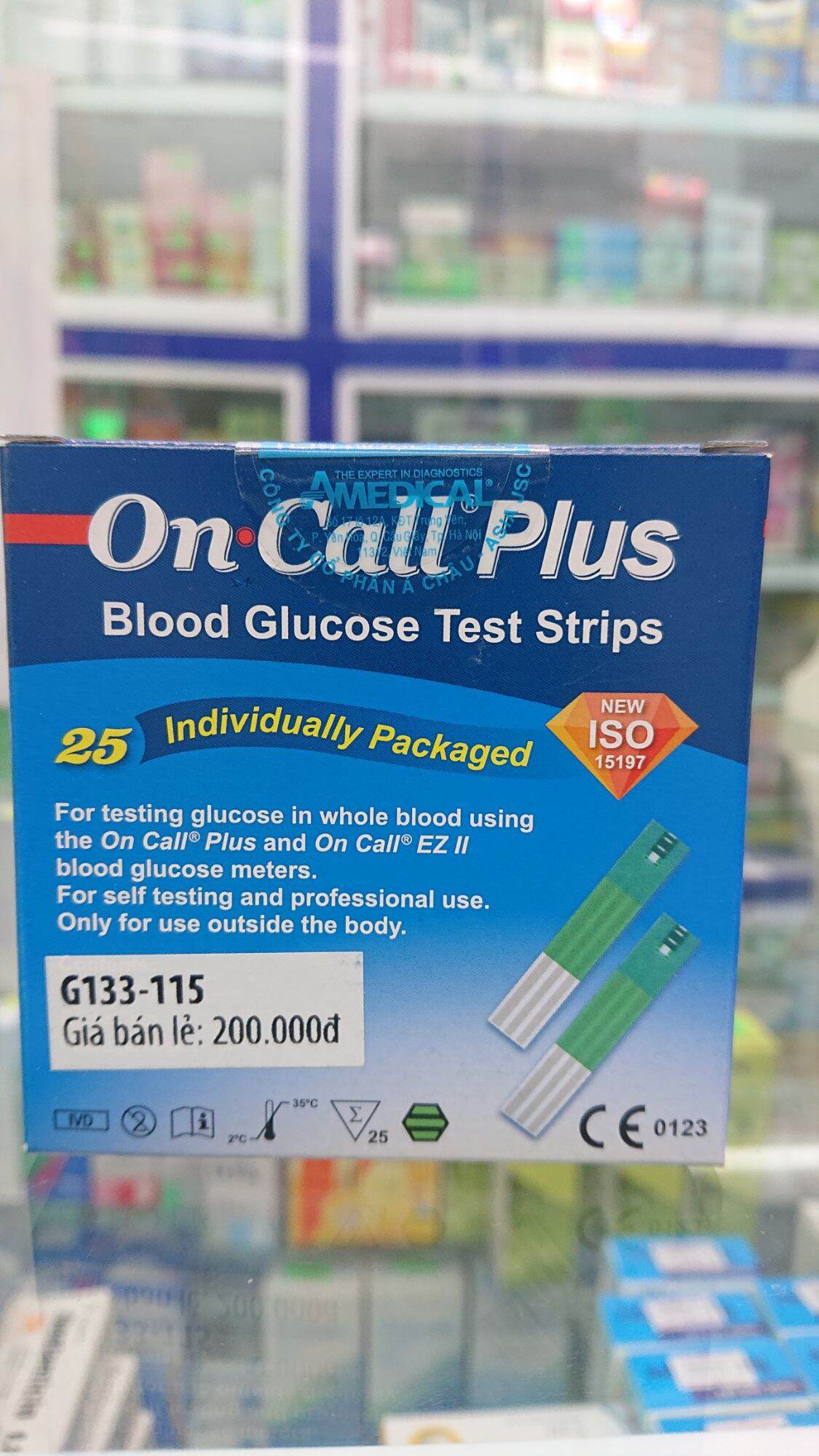 Que thử tiểu đường OnCall Plus