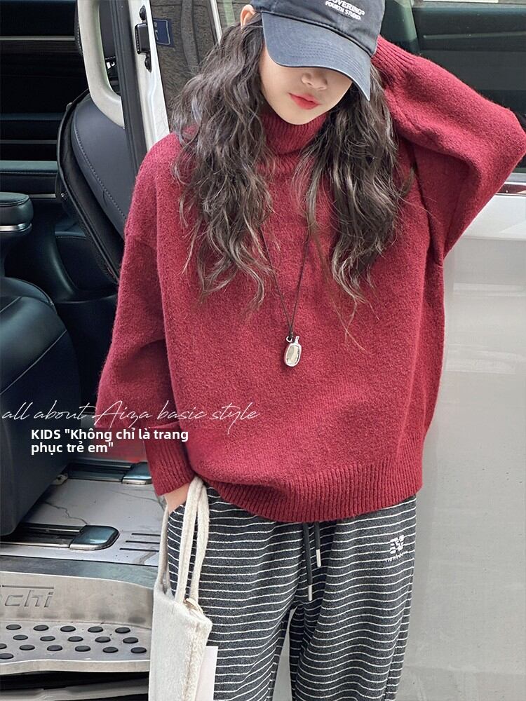 Aiza basic | High-neck Thermal Underwear For Girls Sweater Giá 823,000 Đồng*Miễn phí vận chuyển