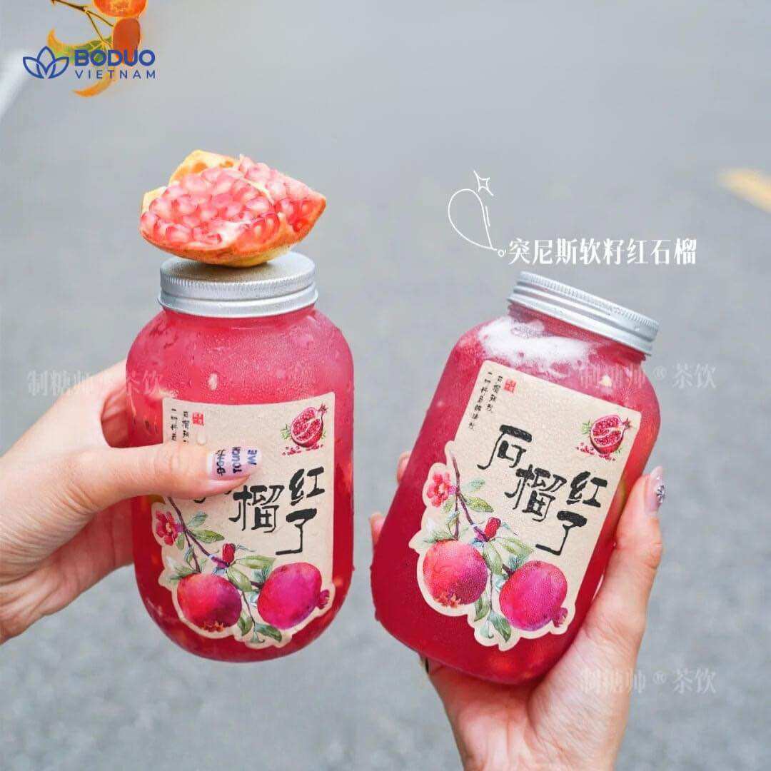 Siro lựu Boduo chai 1kg