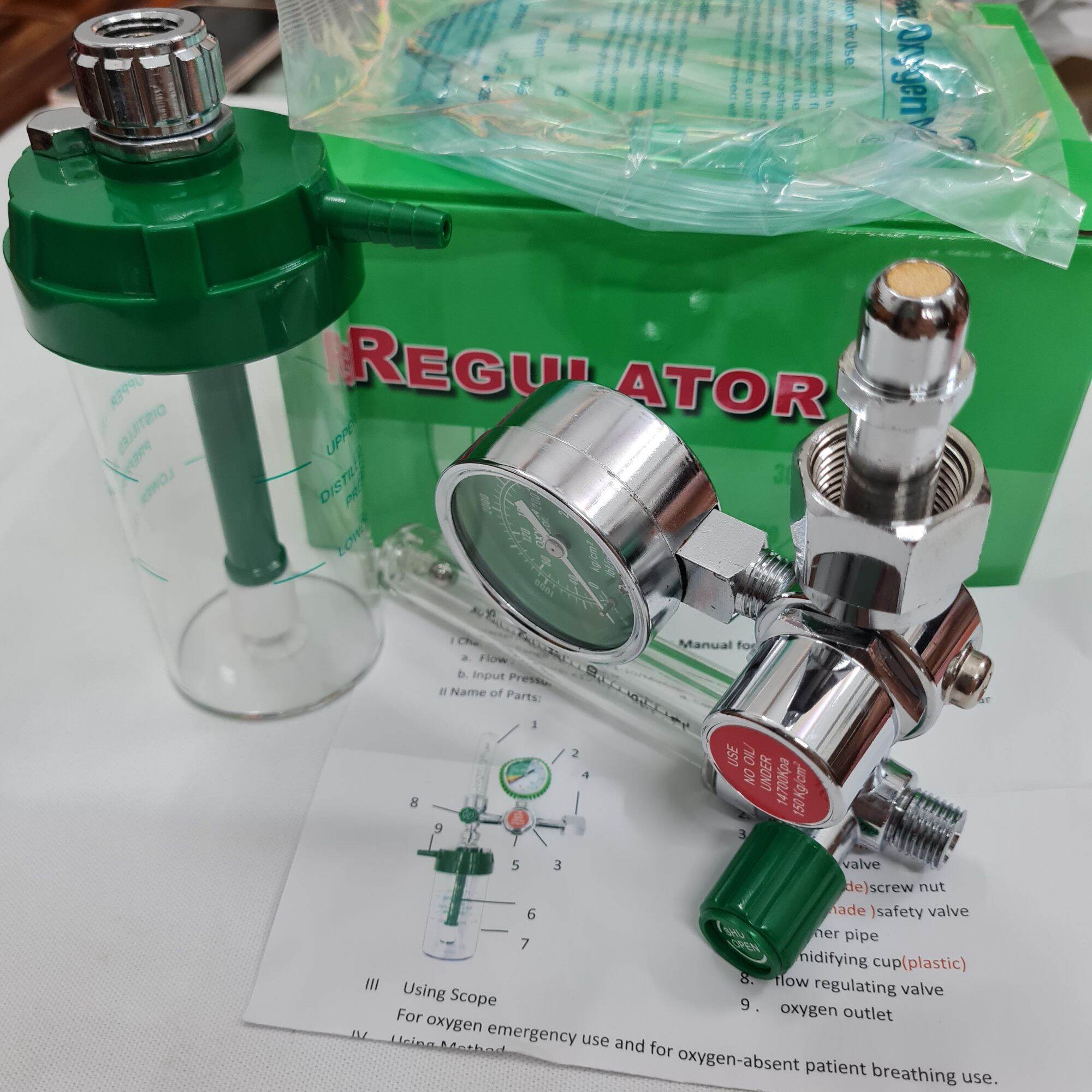 Đồng Hồ Oxy Y tế _Đồng Hồ Gắn Bình Oxy Thở