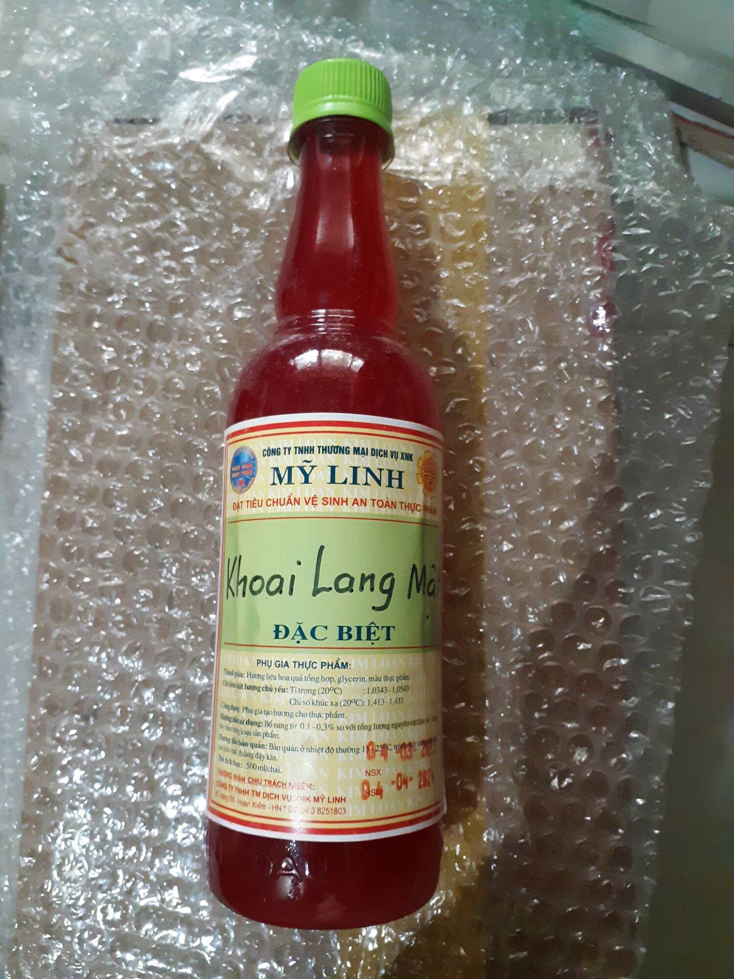 Hương khoai lang mật chai 500ml