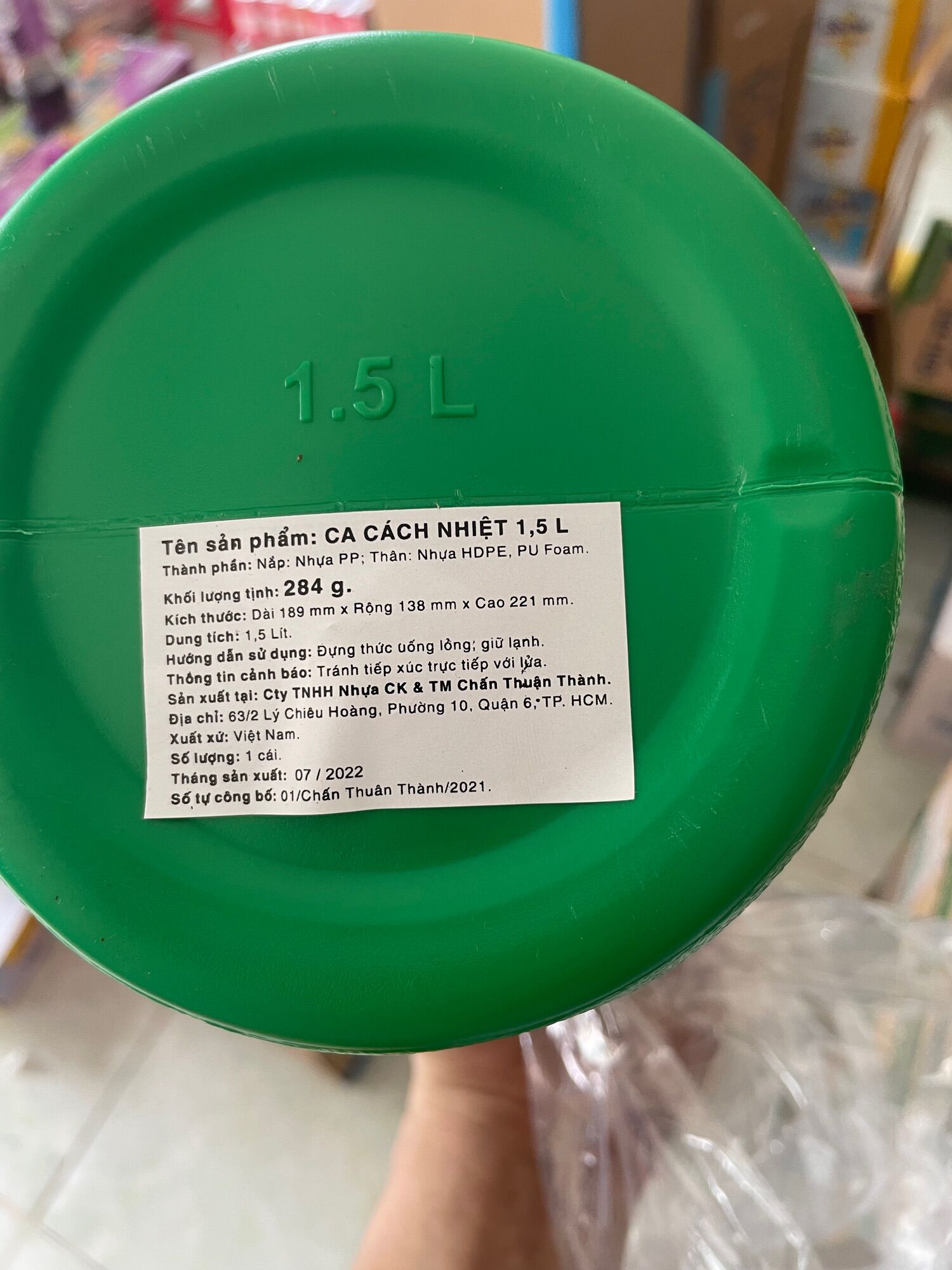 —— Ca giữ nhiệt 1.5L -hkm milo