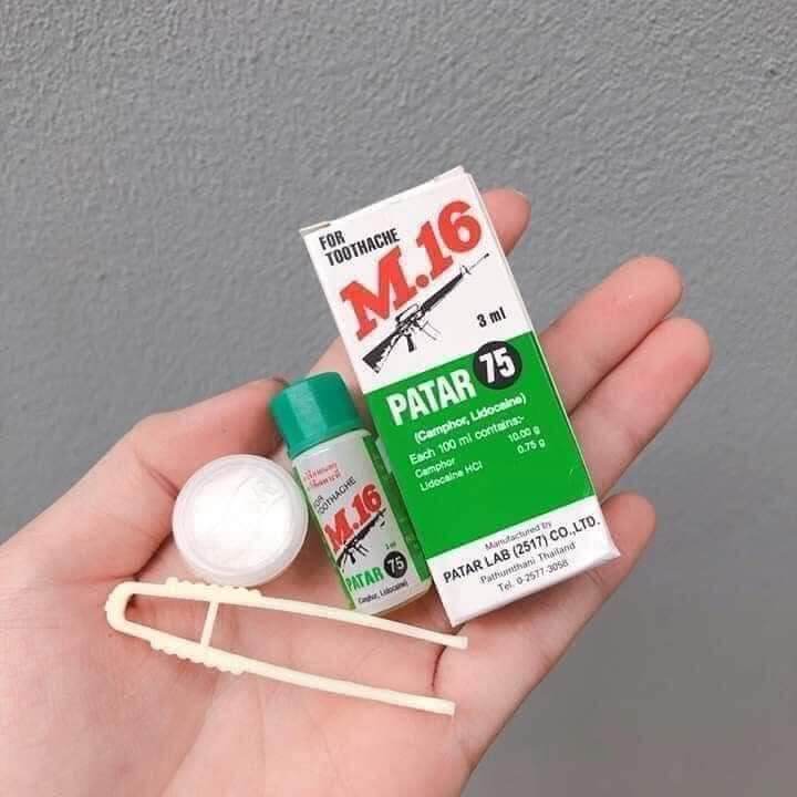 Dầu Chấm Đau Nhức Răng M16 Patar Thái Lan