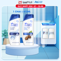 Dầu Gội HEAD & SHOULDERS Nhập Khẩu Mỹ Sạch Gàu Hương Classic Clean/ Dry Scalp care Chai 613ML