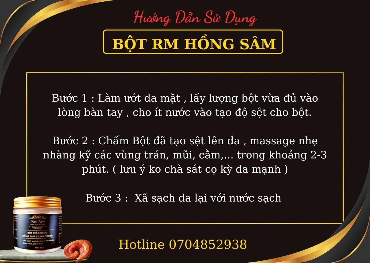BỘT RỬA MẶT THẢO DƯỢC HỒNG SÂM NGỌC NGÂN
