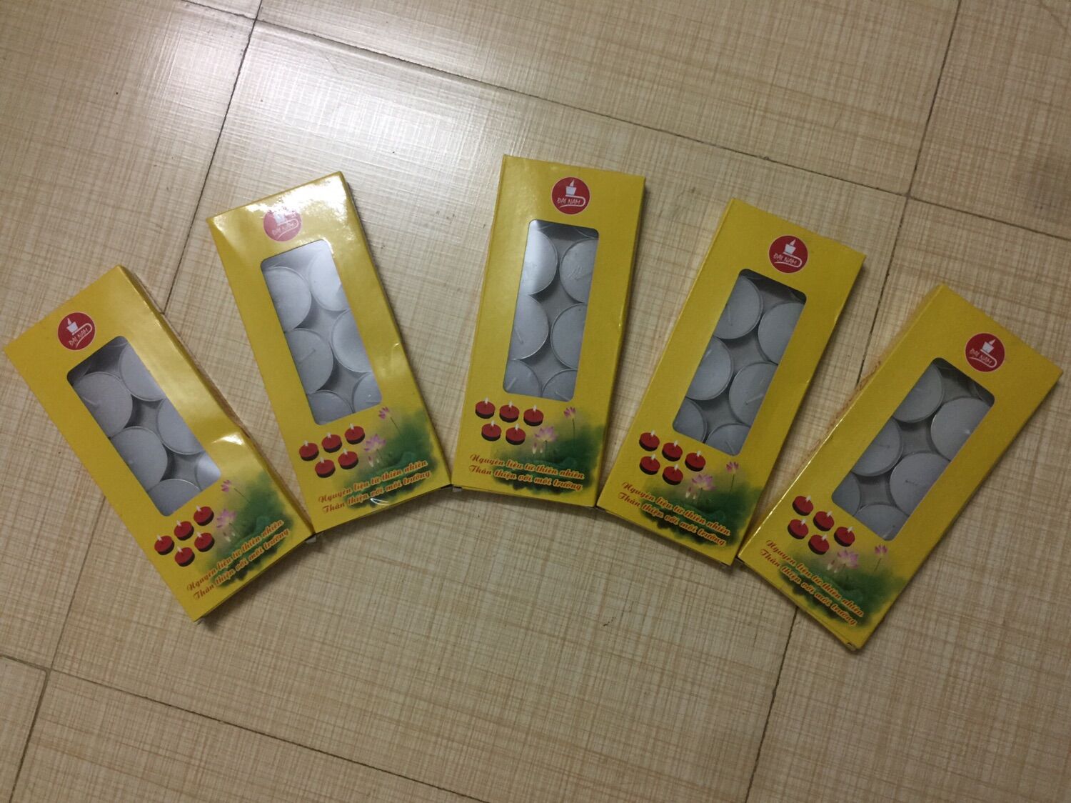 Nến vỉ 10 viên