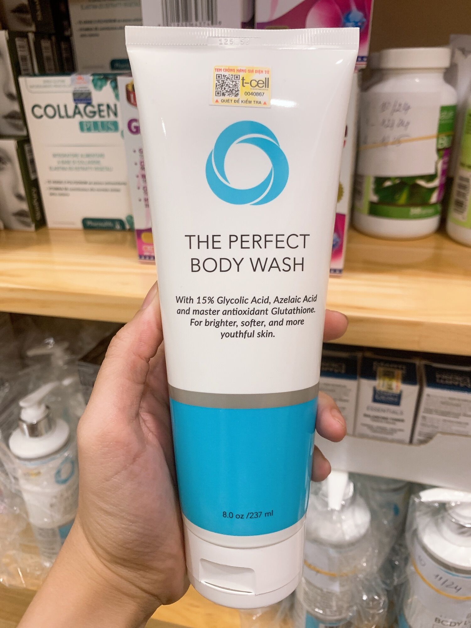 [HCM]Sữa Tắm Tẩy Tế Bào Chết The Perfect Derma Perfect Body Wash 237ml (date 03/2024)
