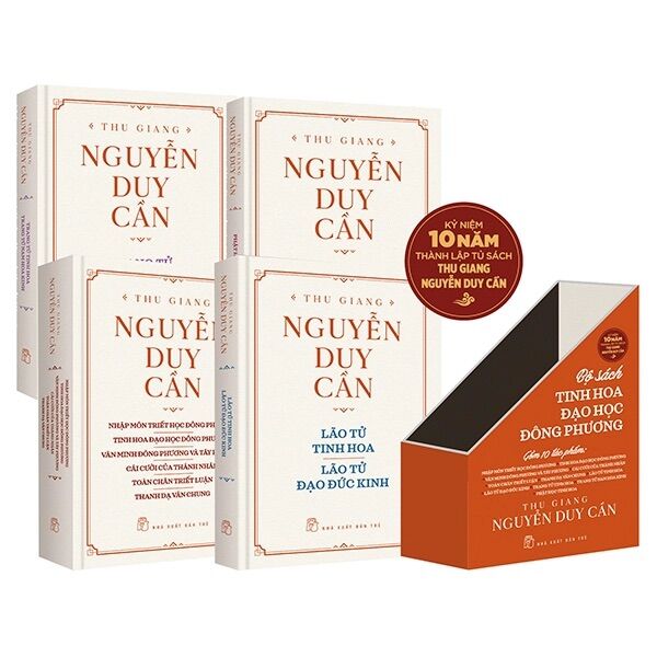 Sách NXB Trẻ - TS Thu Giang. Combo Bộ sách Tinh hoa Đạo học Đông Phương (4 cuốn) - Bìa cứng, nhũ vàng