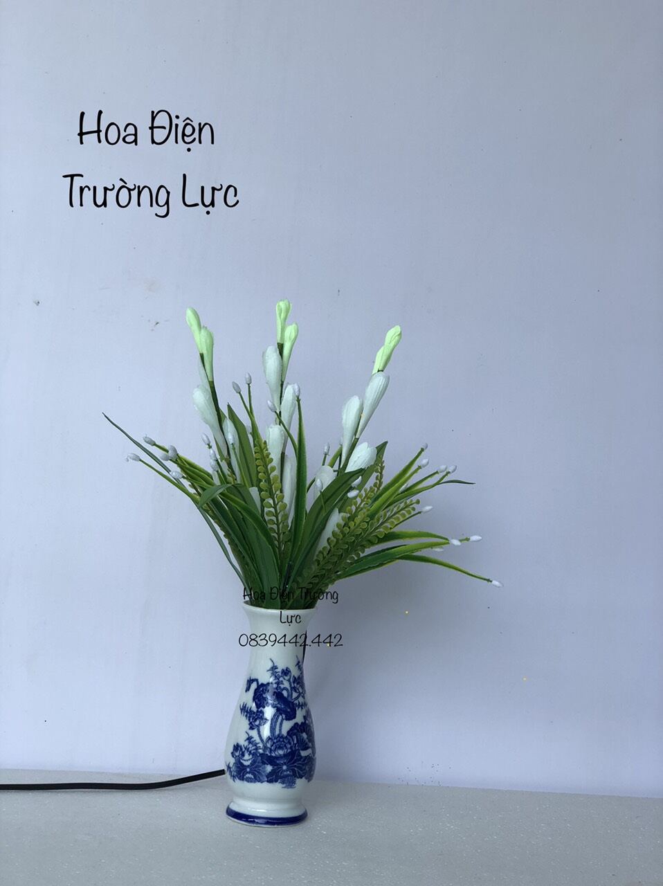 Hoa Huệ Trang Trí Có Đèn - Hoa Huệ 3 nhánh