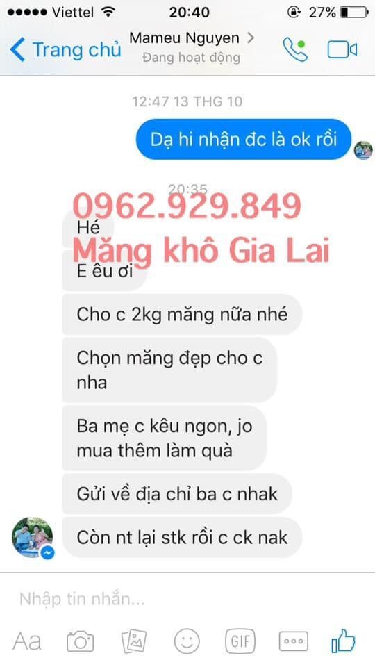 Măng khô Gia Lai (măng le đặc sản) 250gr